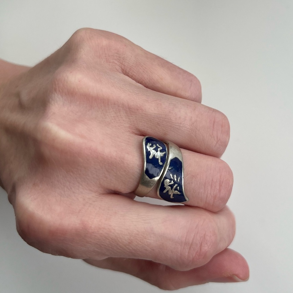 Vintage silver Thailand ring - Picture 2 of 5